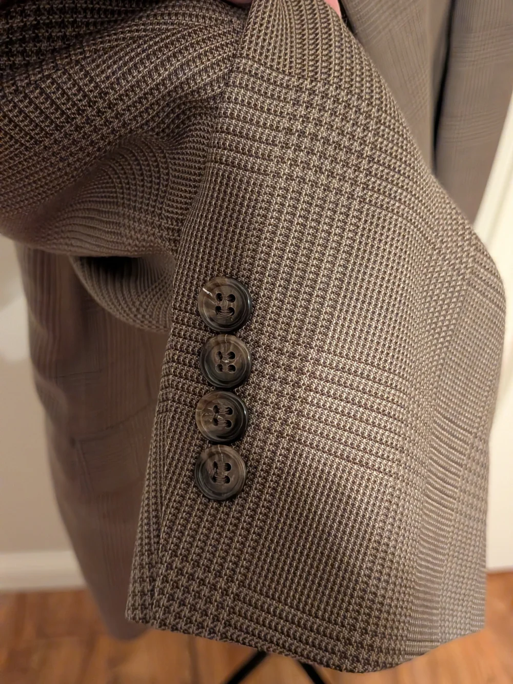Men's Brown Glen Plaid Blazer